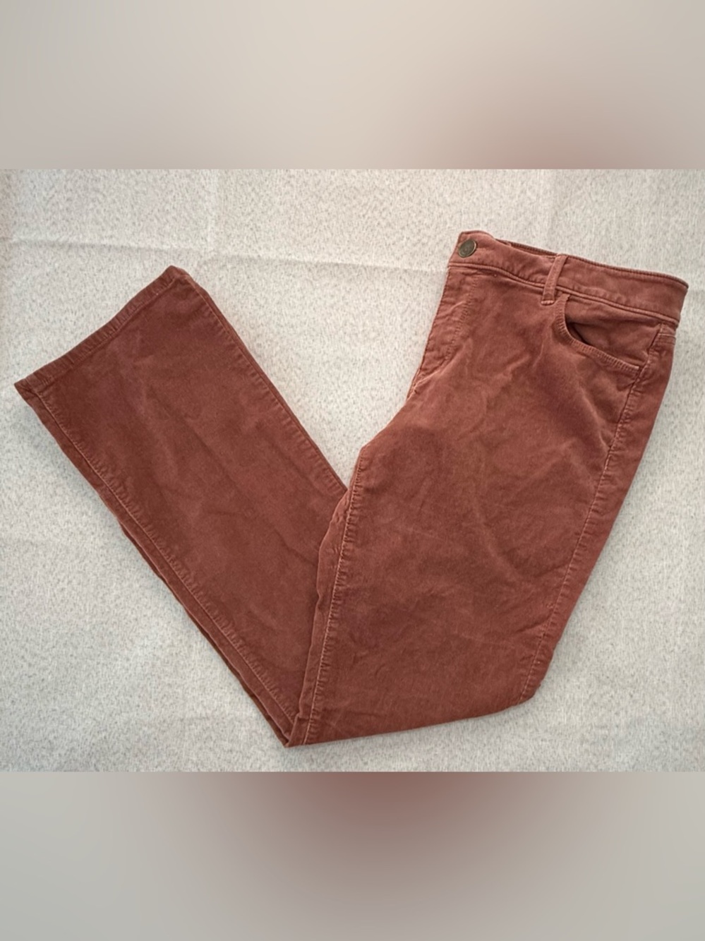 LOFT Curvy Sexy Boot Corduroy Pants -‎ Mauve Pink - Size 32/14